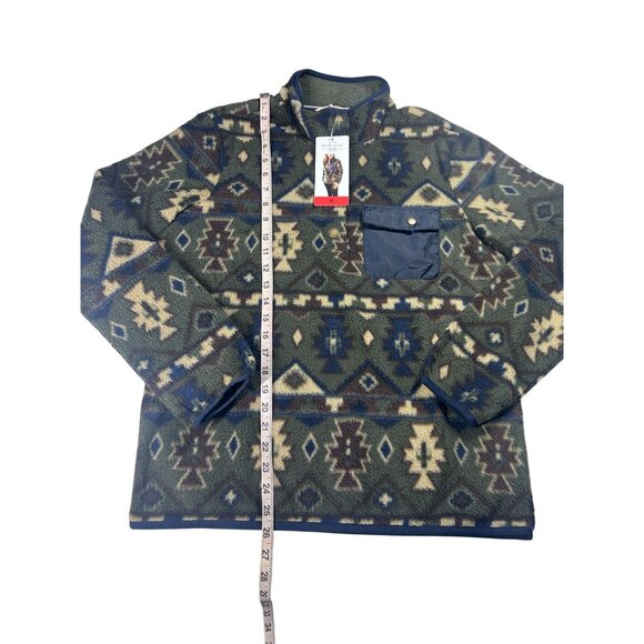 Weatherproof Vintage Fleece Women's Medium Pullover Aztec Pattern Sweatshirt NEW - Picture 4 of 8